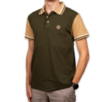 Men's kaki polo shirt