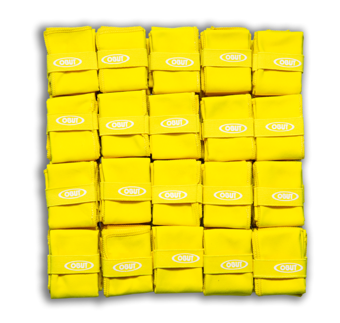 100 Chiffonnettes jaunes