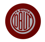 Red vintage logo sticker Red vintage logo sticker