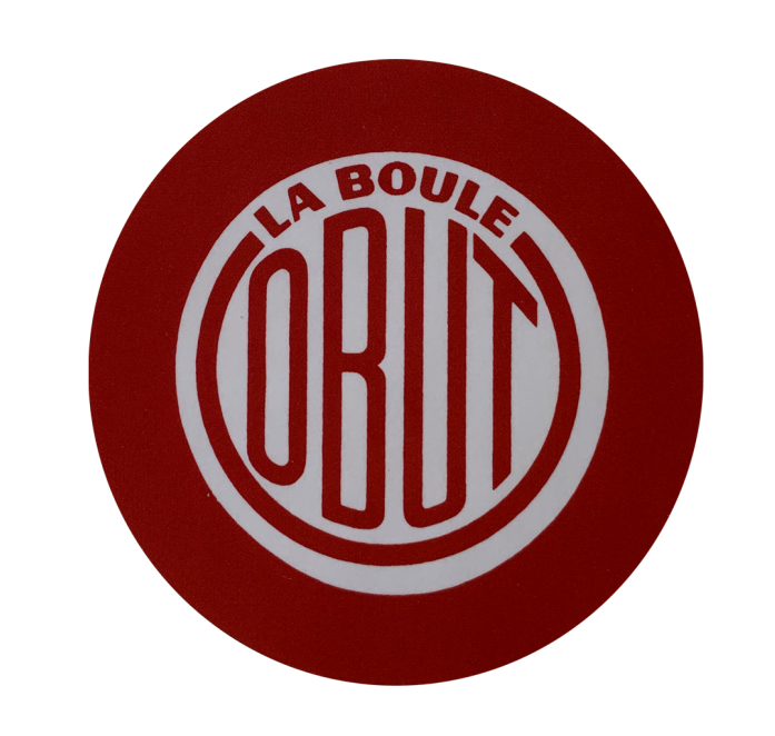 Röd dekal vintage logotyp Röd dekal vintage logotyp