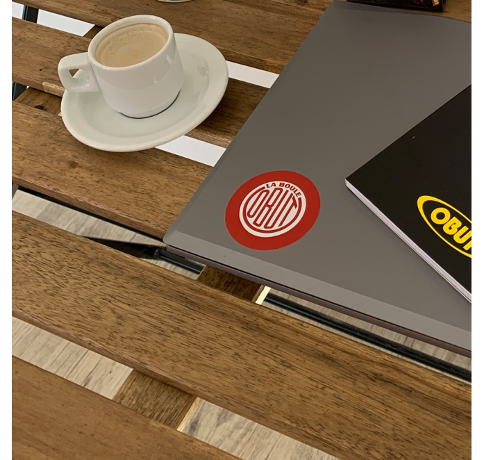 Sticker rot Vintage Logo Sticker rot Vintage Logo