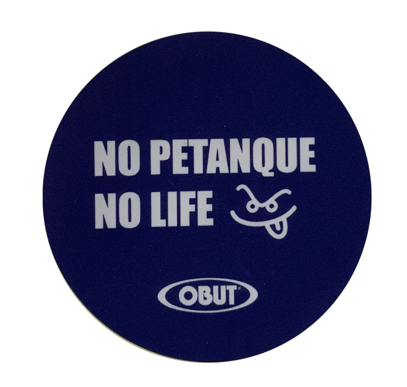 Blue No petanque no life sticker