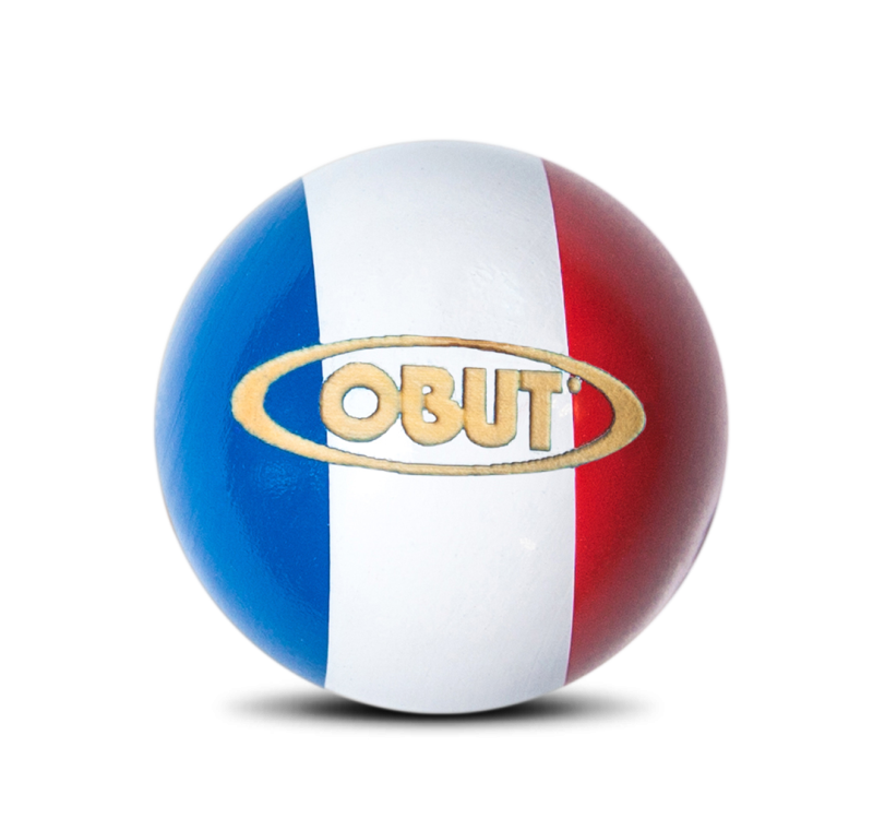 Driekleurige petanquebuts Driekleurige petanquebuts