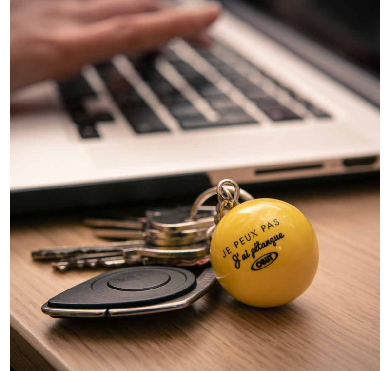 Je peux pas j'ai pétanque keyring Je peux pas j'ai pétanque keyring