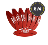 Lote de 14 Círculos plegable rojo Lote de 14 Círculos plegable rojo