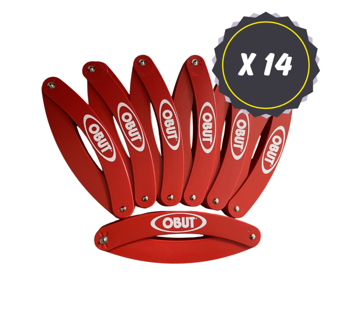 Lote de 14 Círculos plegable rojo Lote de 14 Círculos plegable rojo