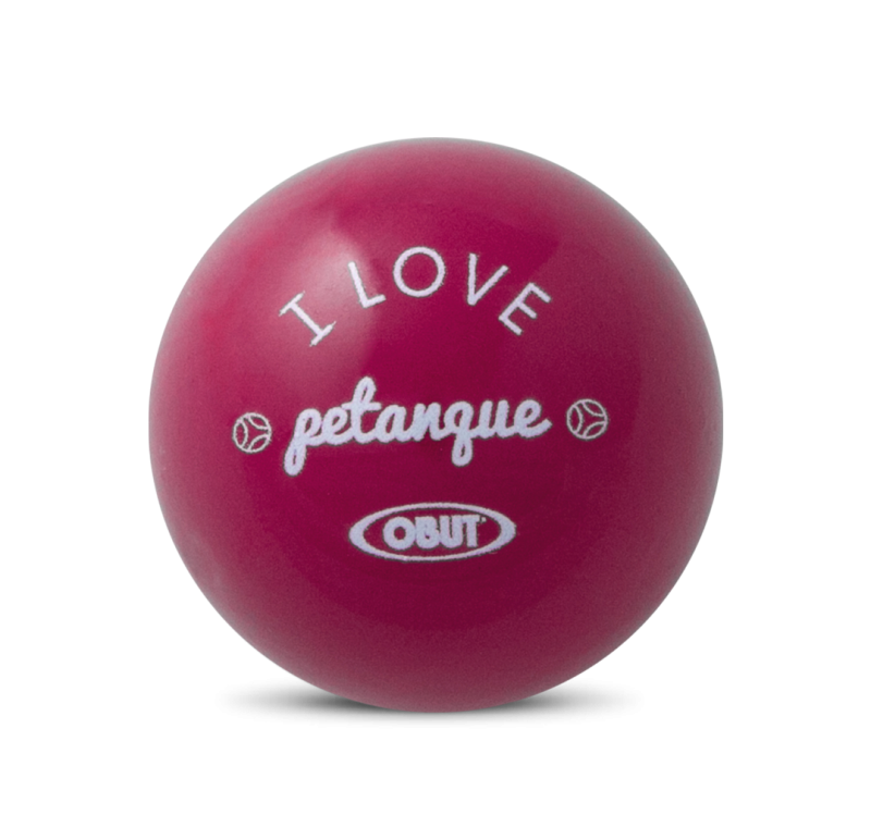 Fuschia-kleurige I love pétanque petanquebut Fuschia-kleurige I love pétanque petanquebut
