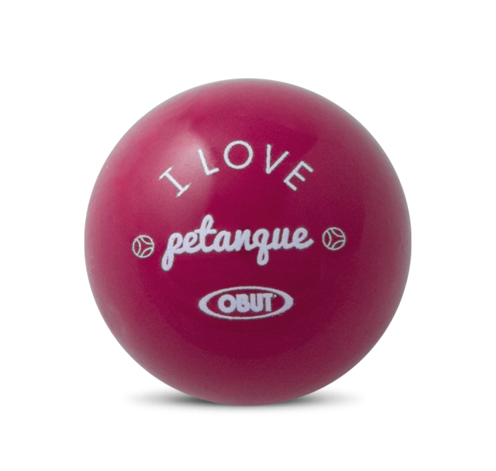 Fuschia-kleurige I love pétanque petanquebut Fuschia-kleurige I love pétanque petanquebut