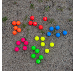 Red de 30 boliches de colores Red de 30 boliches de colores