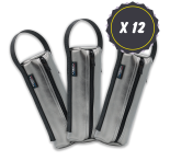 Set med 12 silverfärgade...