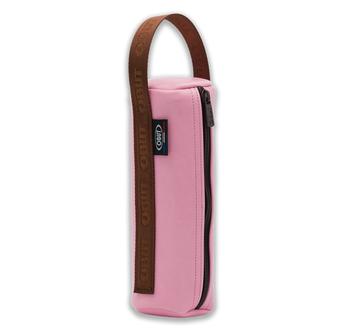 Set med 12 rosa väskor av veganmaterial