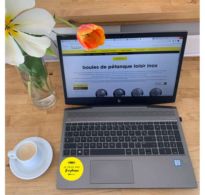 Sticker gelb Je ne peux pas j'ai pétanque Sticker gelb Je ne peux pas j'ai pétanque