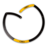 Cercle de pétanque pliant noir et jaune