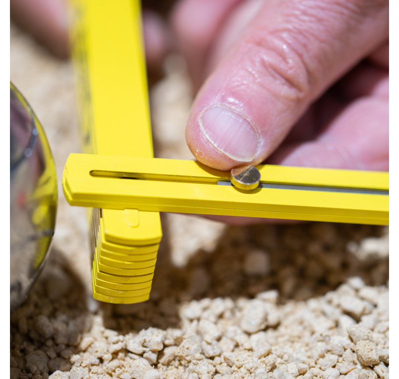 Yellow folding ruler