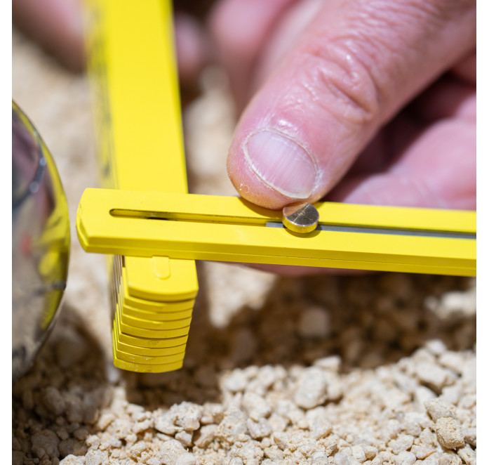 Yellow folding ruler