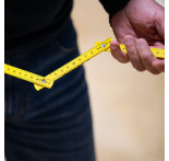 Yellow folding ruler