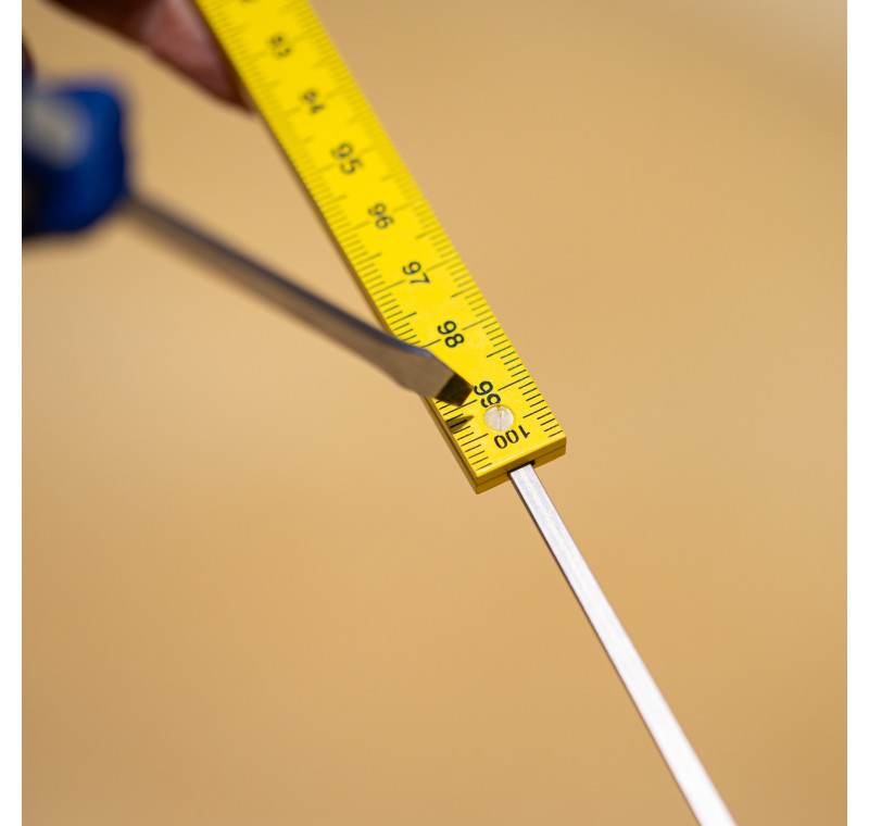 Yellow folding ruler