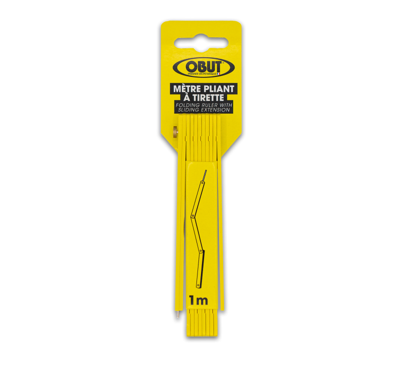 Gelber Klappmaßstab