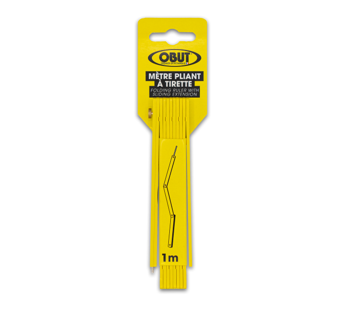 Yellow folding ruler