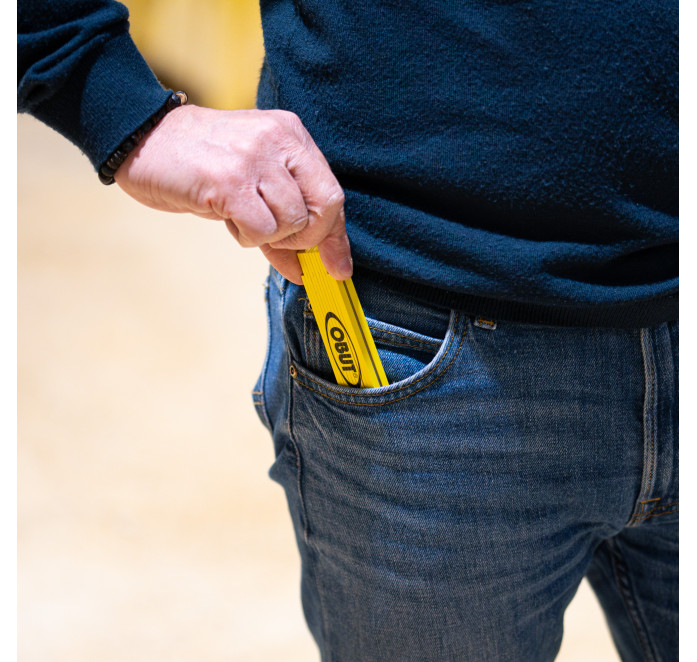 Yellow folding ruler