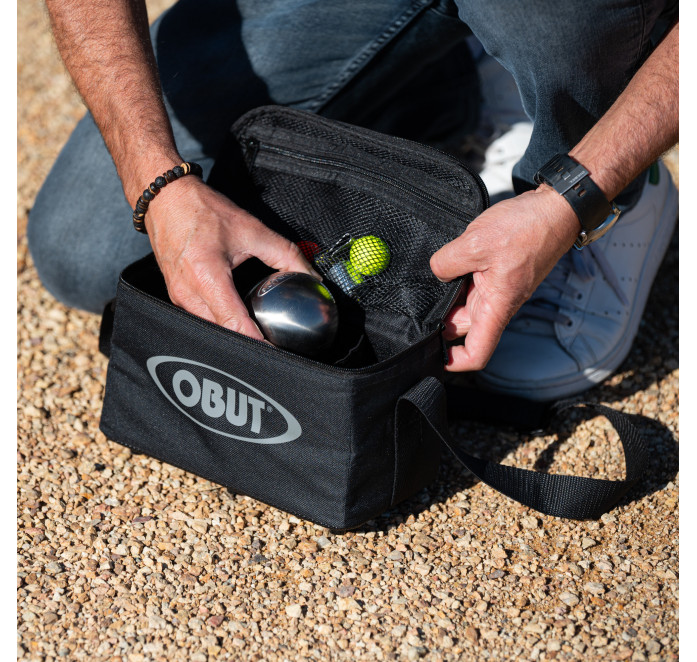 Bolsa Reporter para 3 bolas en negro/gris