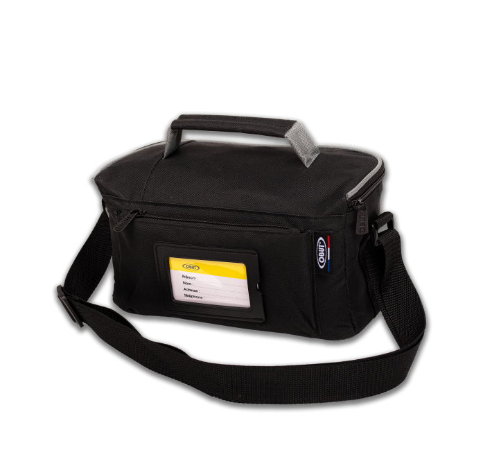 Reportertasche 3 Kugeln schwarz/grau