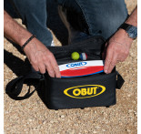 Black/yellow 3-boule reporter bag