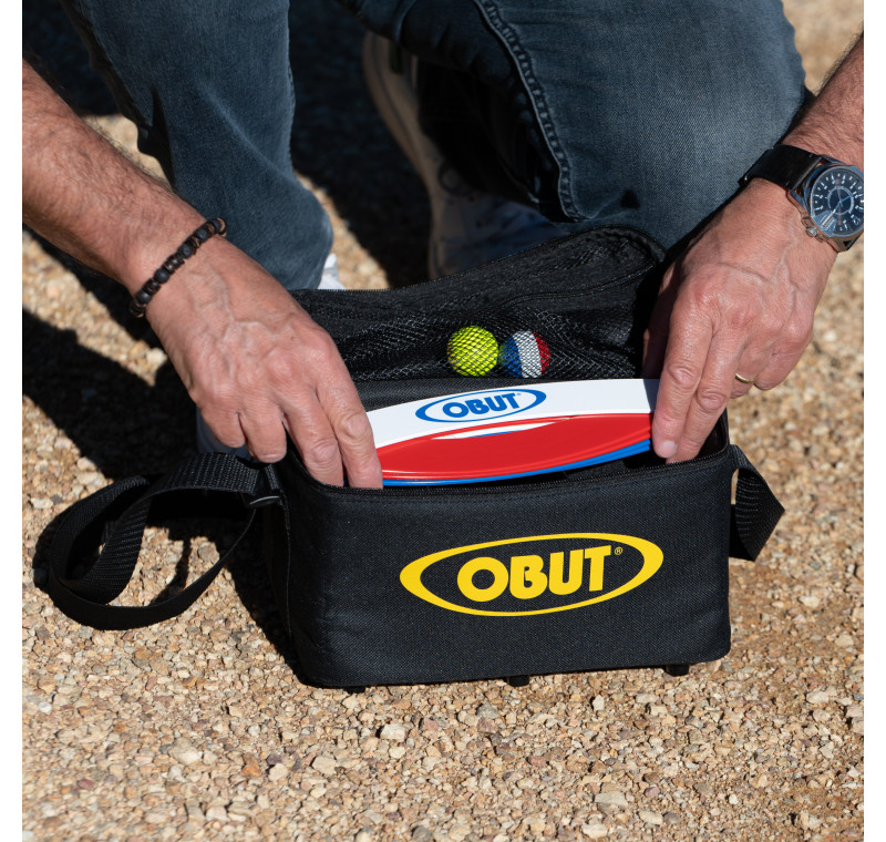 Bolsa Reporter para 3 bolas en negro/amarillo