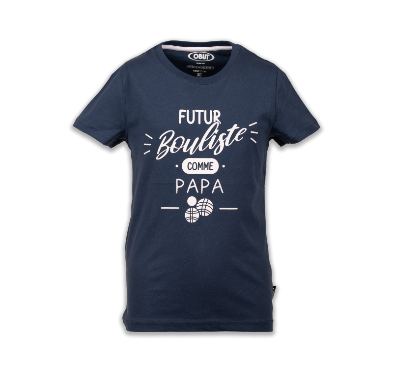 Blaues Kinder-T-Shirt für zukünftige Boule-Profis