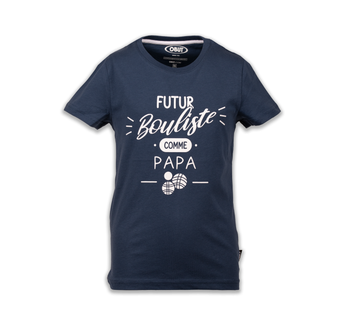 Blaues Kinder-T-Shirt für zukünftige Boule-Profis