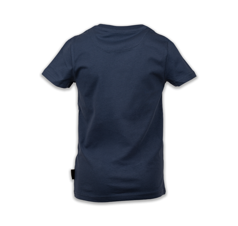 Blauw kinder-t-shirt voor de jeu-de-boulesspelers in spe