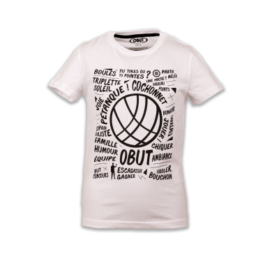 Tee-shirt enfant graff blanc