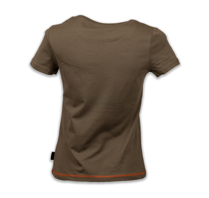 Camiseta de mujer caqui