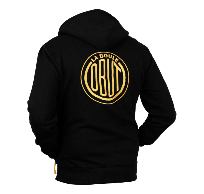 Chaqueta con capucha de hombre