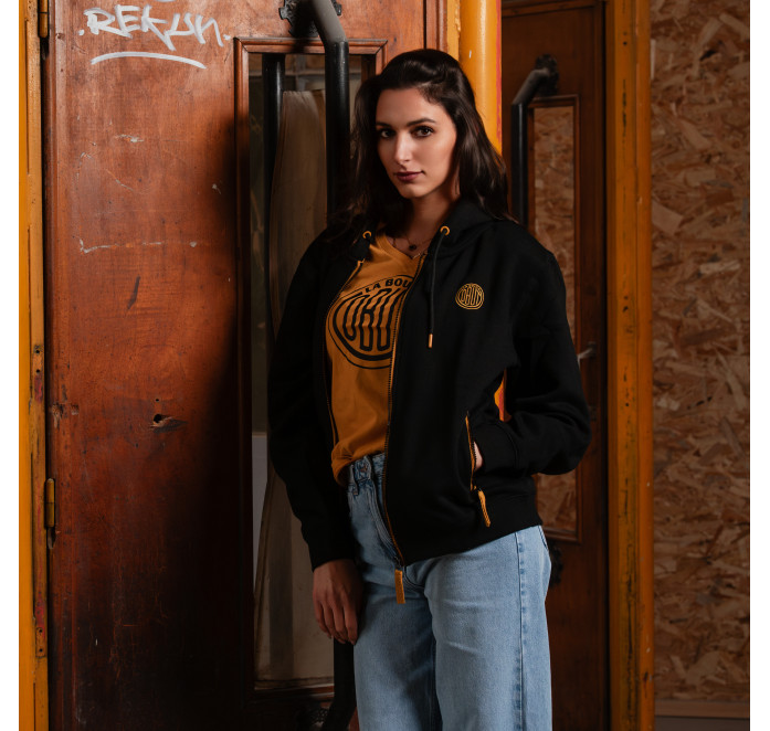 Gilet capuche femme