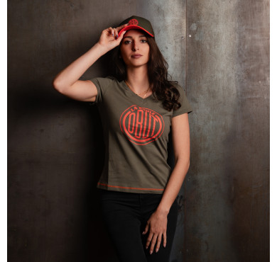 Gorra caqui con logotipo...