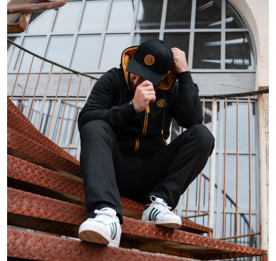 Black baseball cap with...