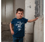 Children's blue “futur bouliste” T-shirt Children's blue “futur bouliste” T-shirt