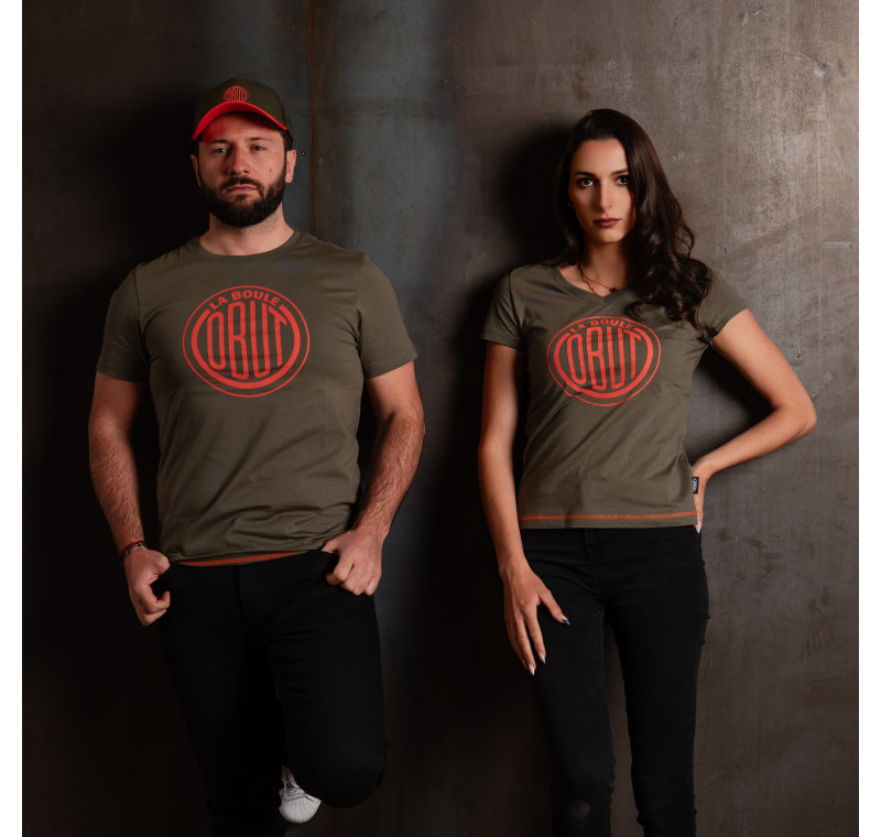 Camiseta de mujer caqui