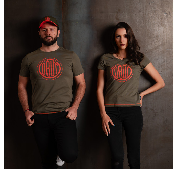 Camiseta de mujer caqui