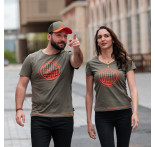 Men's khaki T-shirt Men's khaki T-shirt