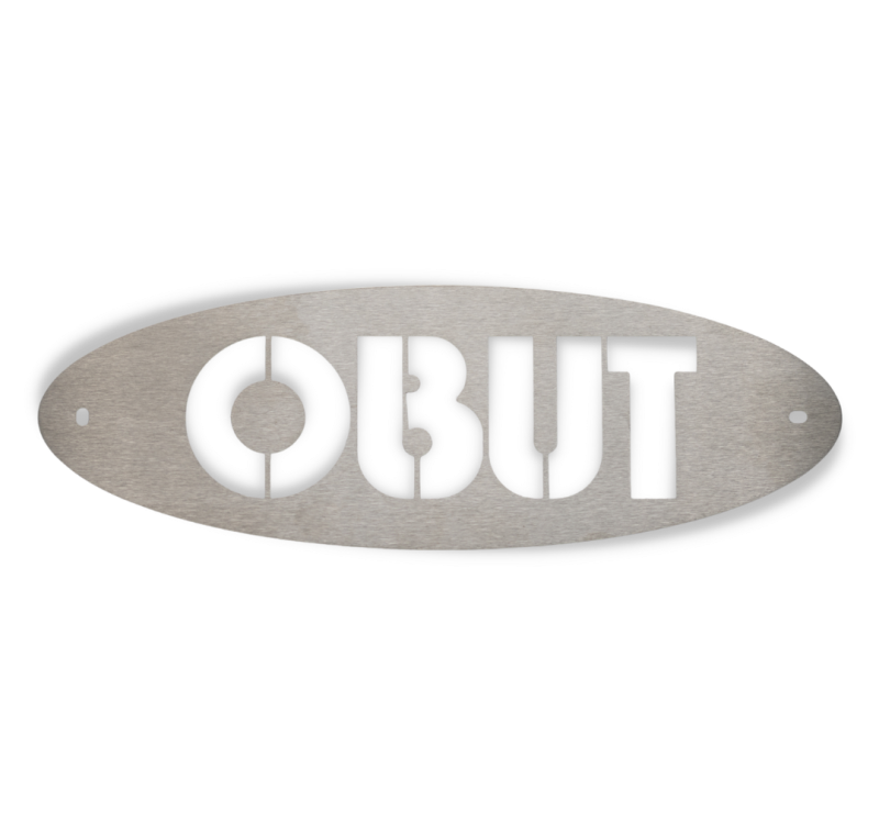 Obut signature plate