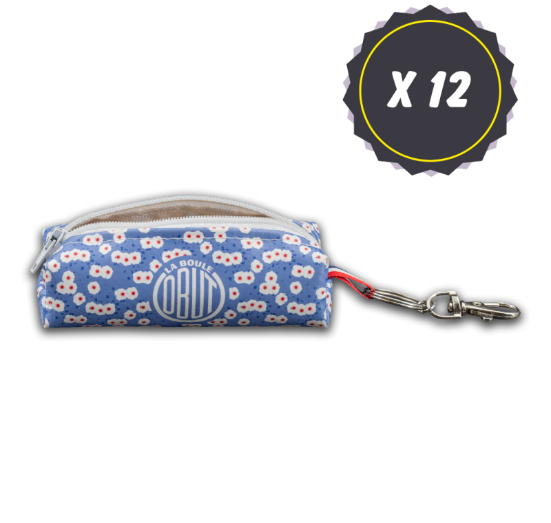 Lot de 12 mini trousses motif liberty