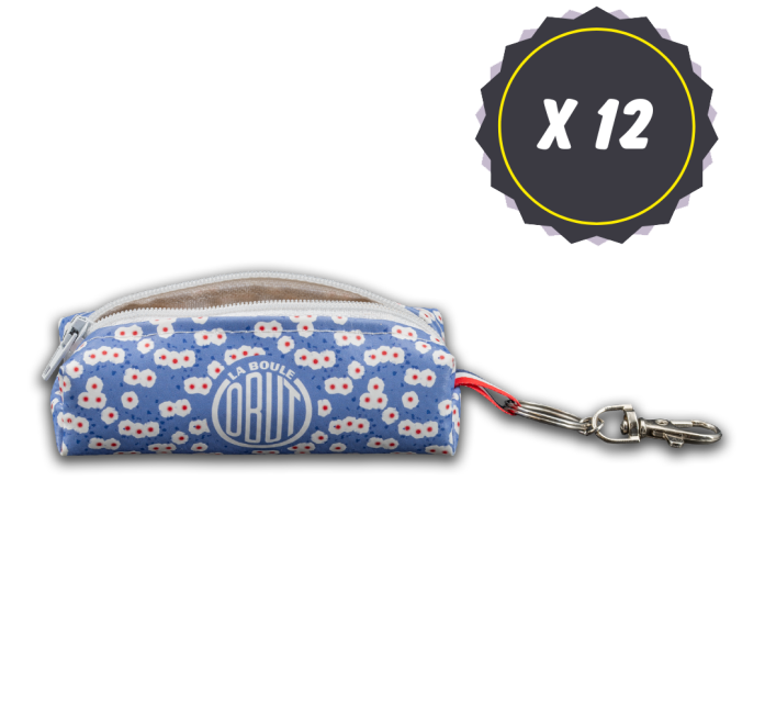 Lot de 12 mini trousses motif liberty