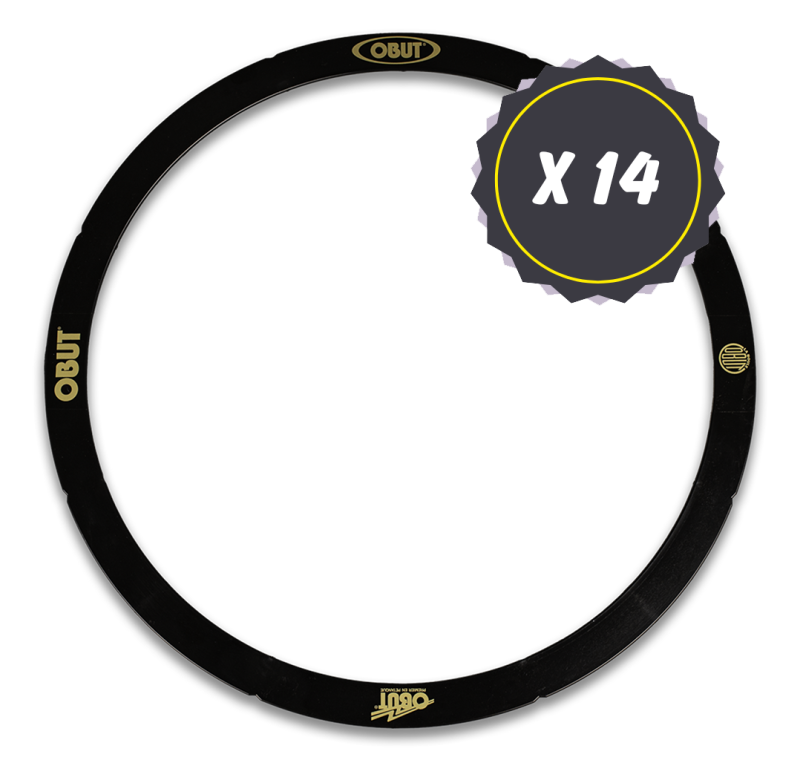 14 cercles de pétanque Collector OBUT Noir & Or 70 ans