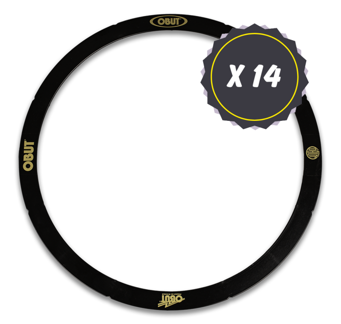14 cercles de pétanque Collector OBUT Noir & Or 70 ans