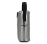 Silberfarbene Tasche aus pflanzlichem Material