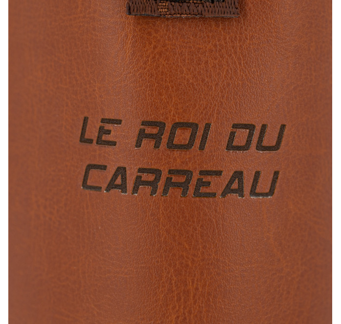 Camelfarbene Tasche aus pflanzlichem Material
