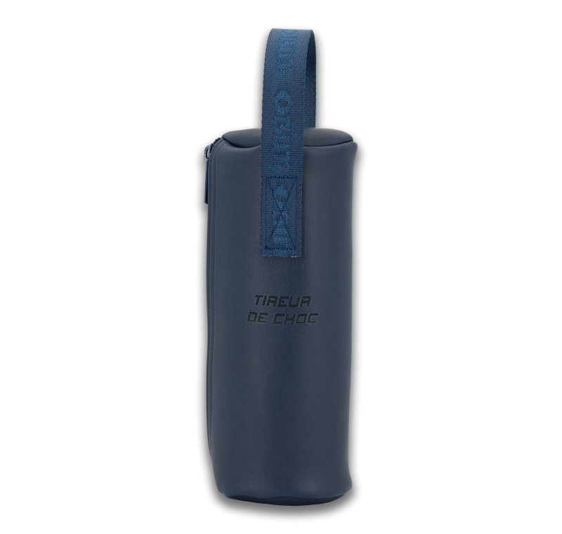 Marinblå väska av vegantyg