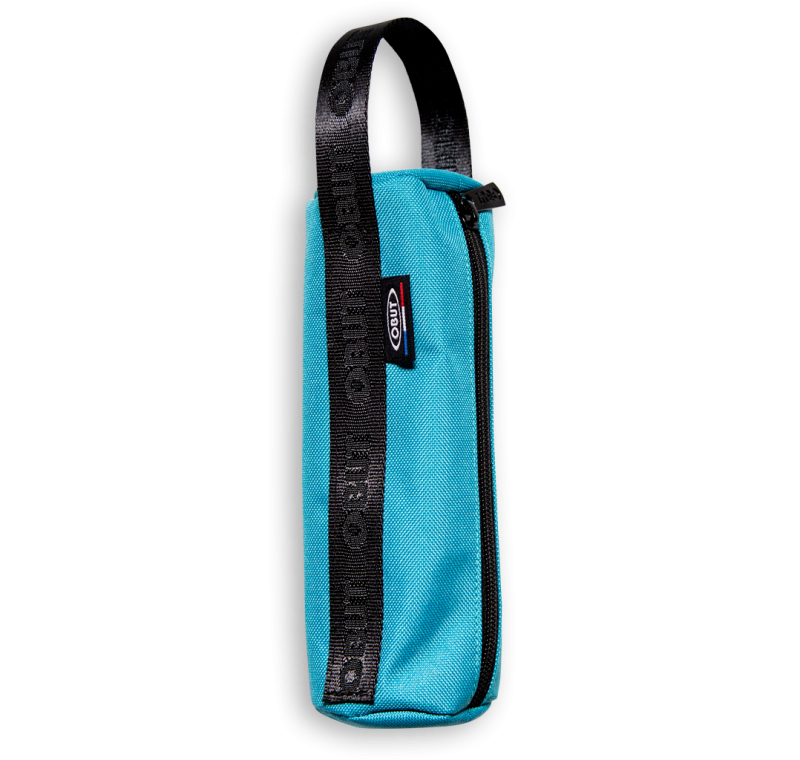 Turquoise canvas pouch